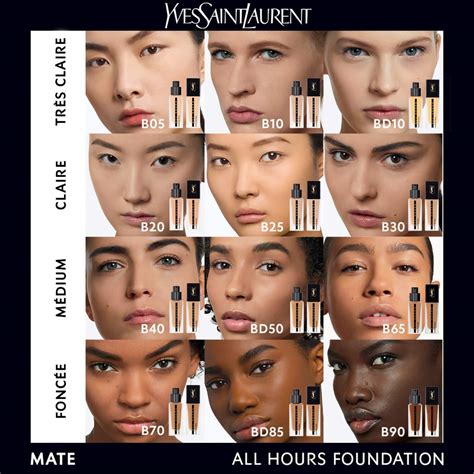 ysl foundation swatches black woman